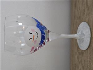 Snowman Wine Glass