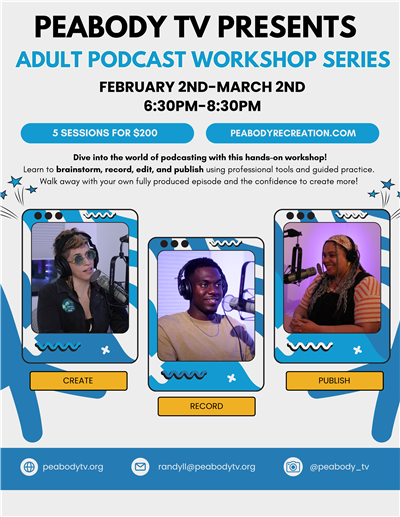 adult podcast info flyer